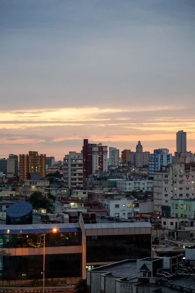 Sunset over the capital Havana, Cuba