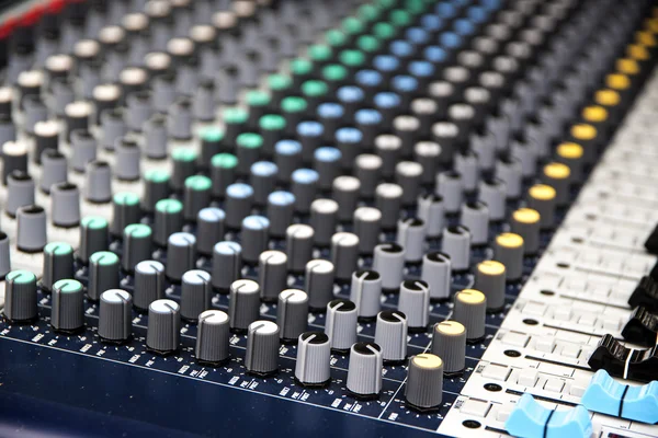 Part of a proffesionellen sound mixing console, music device for  audio signals