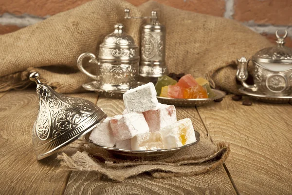 Traditional delight turkish sweet candy Ramadan ( ramazan ) food