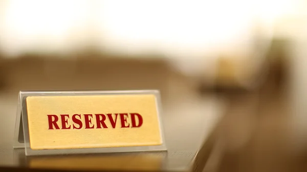 Restaurant cafe table order it is occupied it is reserved reservation plate it is reserved reserve rest