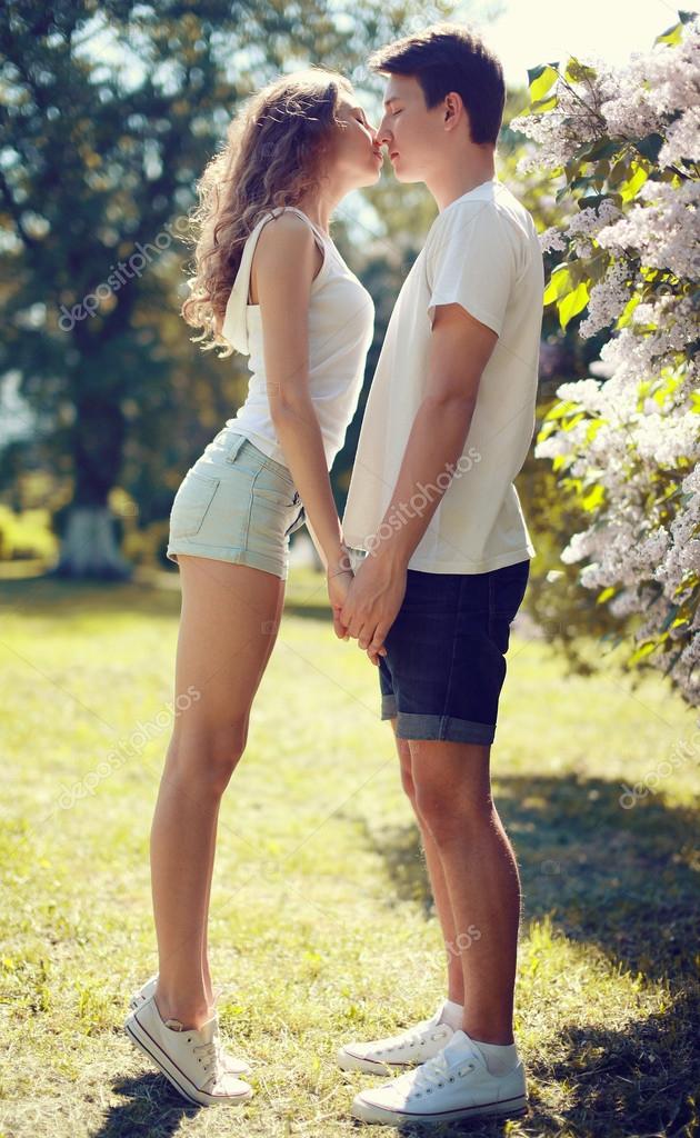 Flirten kuss