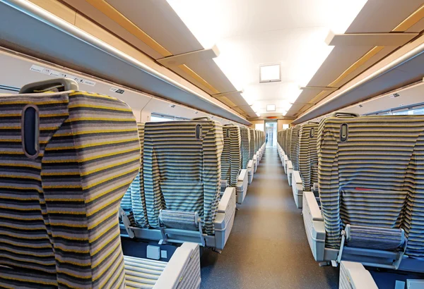 Inside the high speed train compartment