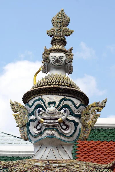Guardian statue, Temple of the Emerald Buddha, Wat Phra Kaew, Bangkok, Thailand