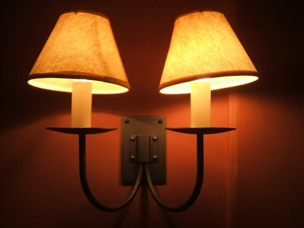 Lamp at night. light. wall lamp