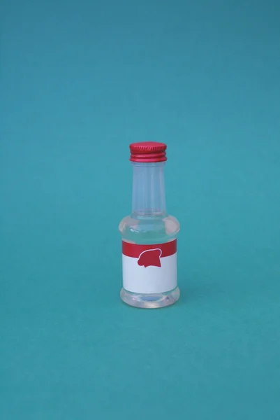 Small bottle of a food flavor syrup