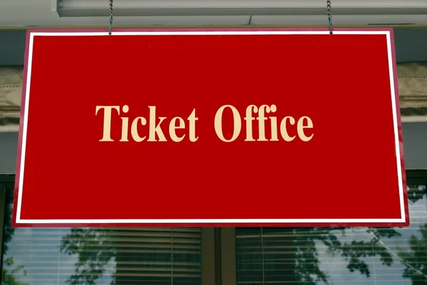 Sign. ticket office, ticket office sign