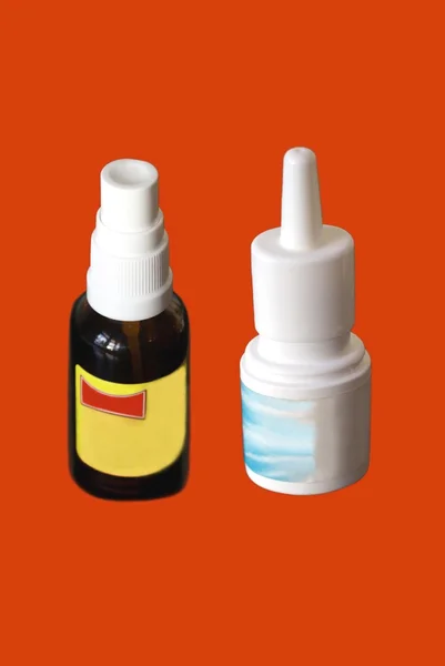 Medical spray bottles. medicine. spray medicine bottles. medical nasal spray bottle