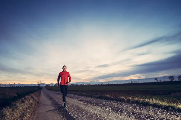 Trail running in the country