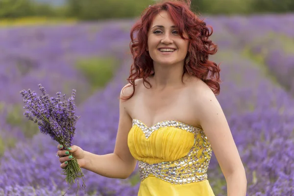 Girl in a lavender field