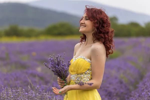 Girl in a lavender field