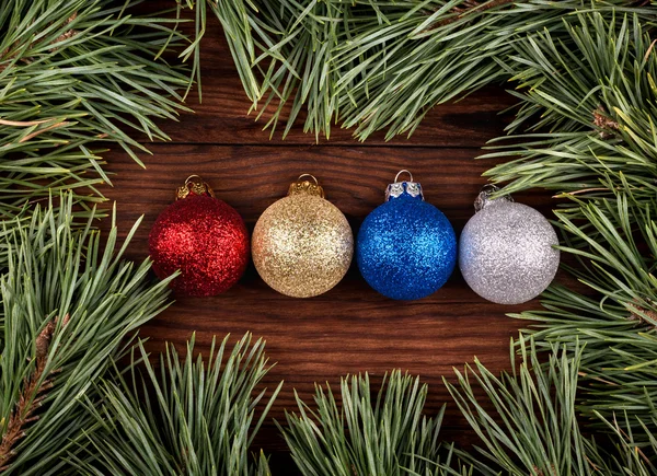 Multicolored Christmas balls