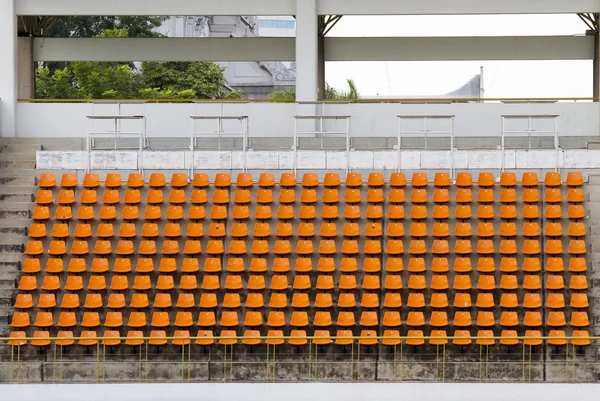 Orange empty stadium sport soccer football seat