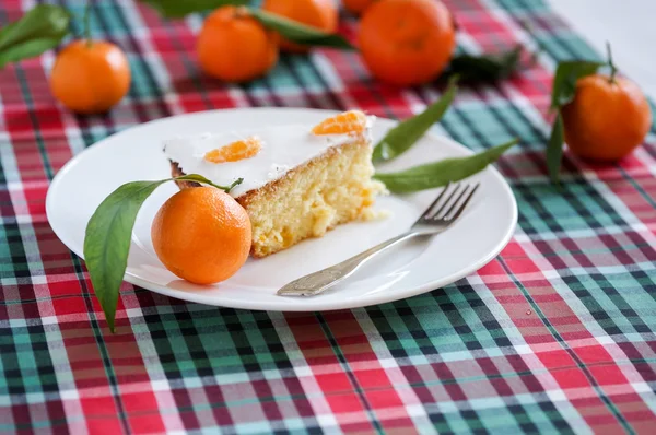 Piece of  Tangerines Cake