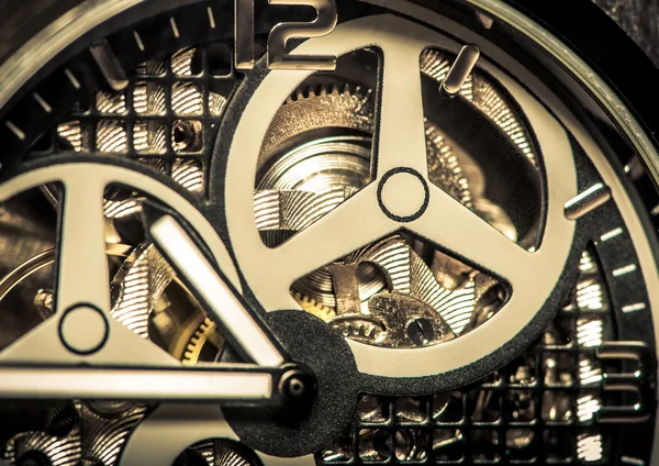 Macro shot of watch mevement