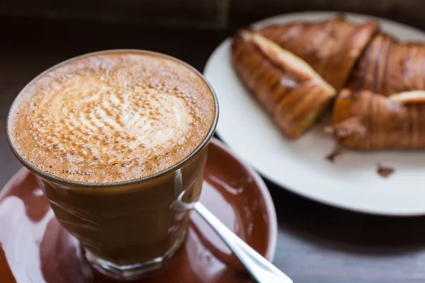 Coffee and croissant