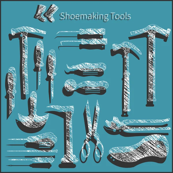 Set of simple shoemaker icons