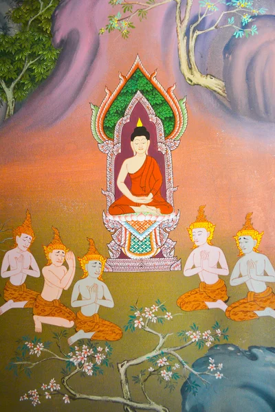 Buddha painting: First teaching