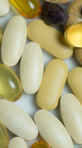 Mixed food supplement pills macro