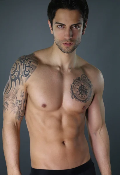Sexy guy posing shirtless