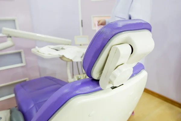 Dental unit with chair and equipment