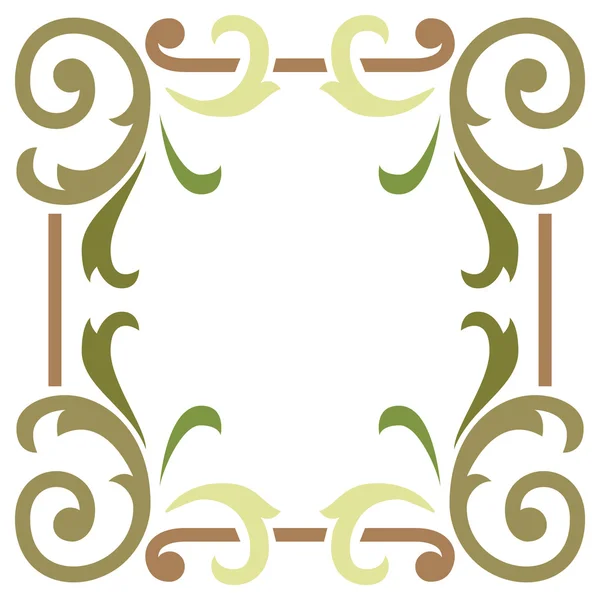 Elegant and simple plant leaf border frame