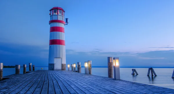 Red striped lighthouse