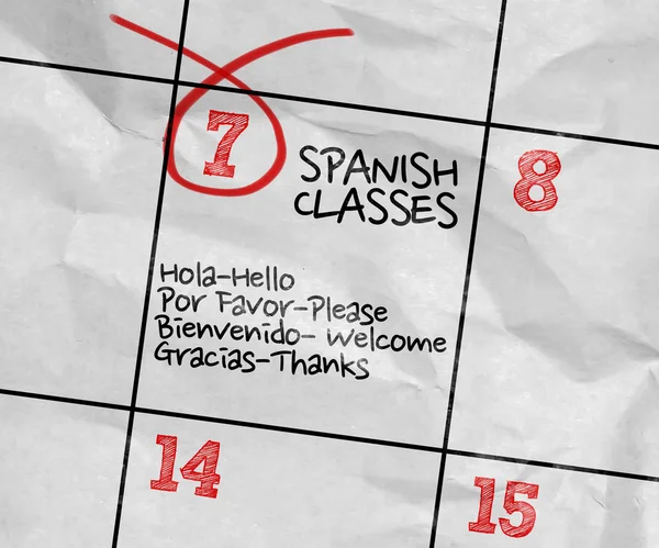 Image of Calendar with the text