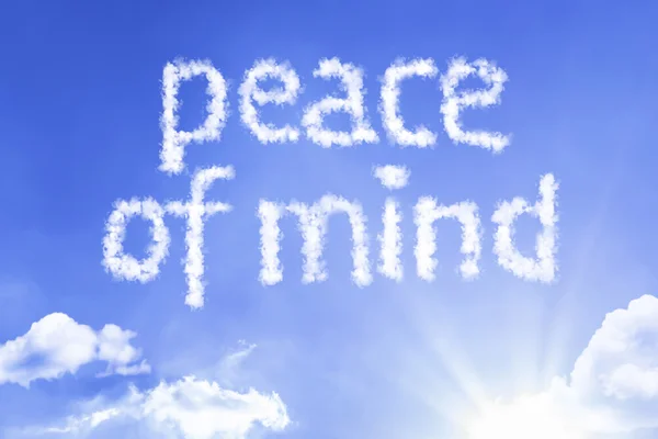 Peace of Mind cloud word