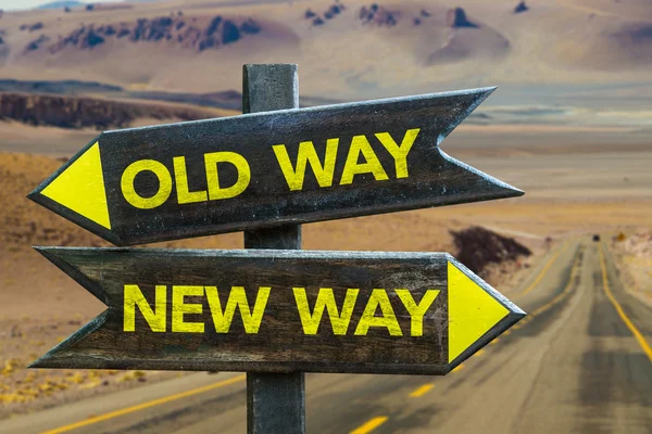 Old Way - New Way crossroad