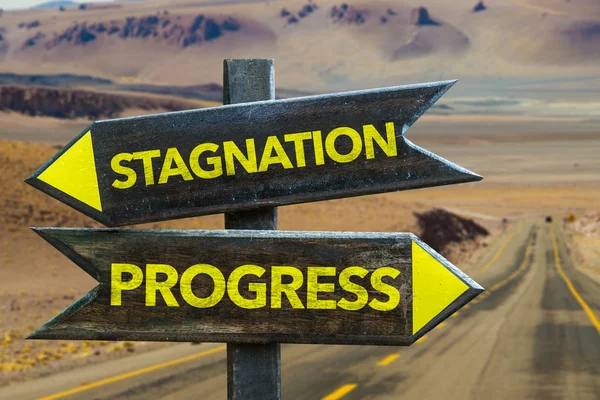 Stagnation - Progress crossroad