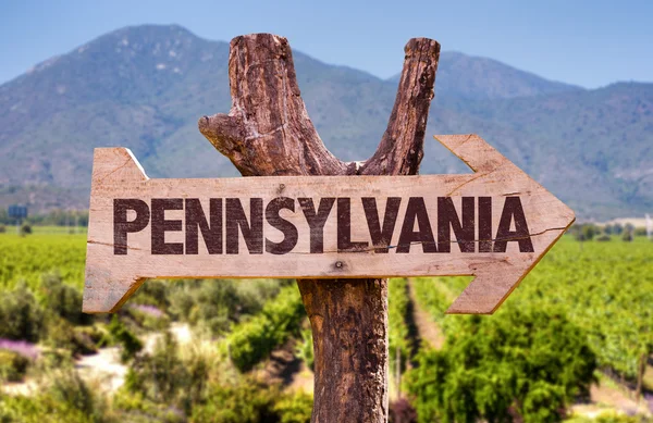 Pennsylvania wooden sign