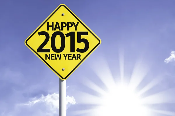 Happy  2015 New Year   road sign