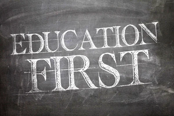 Education First on blackboard