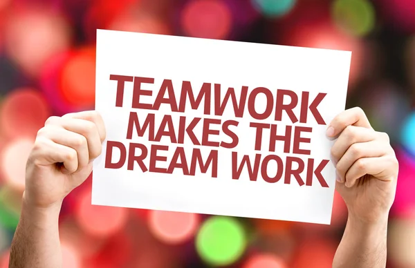 Teamwork Makes the Dream Work card