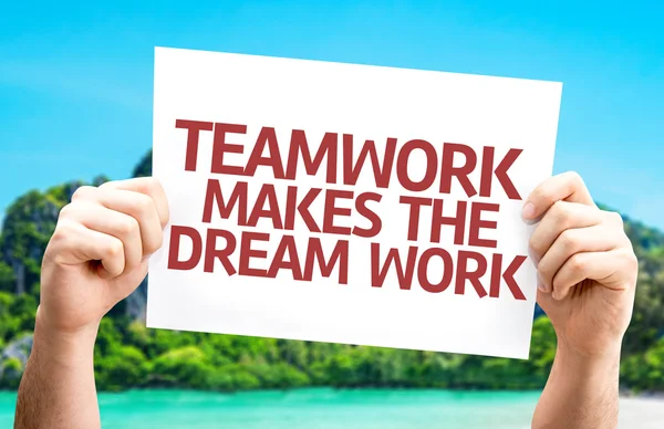 Teamwork Makes the Dream Work card