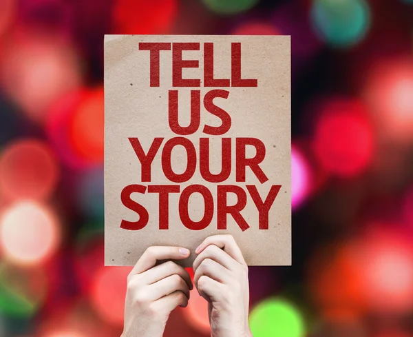 Tell Us Your Story card