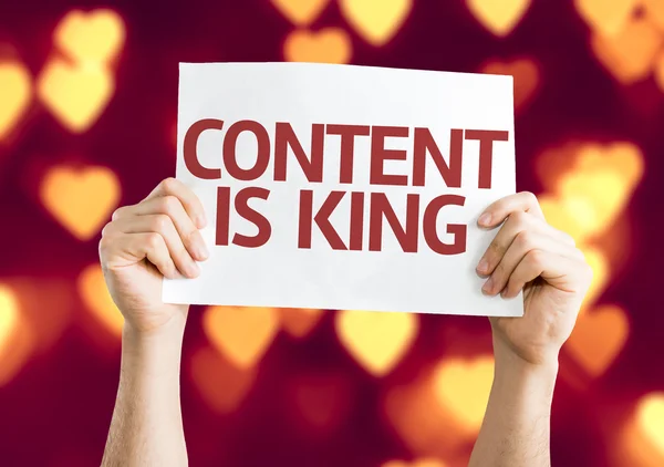 Content is King card