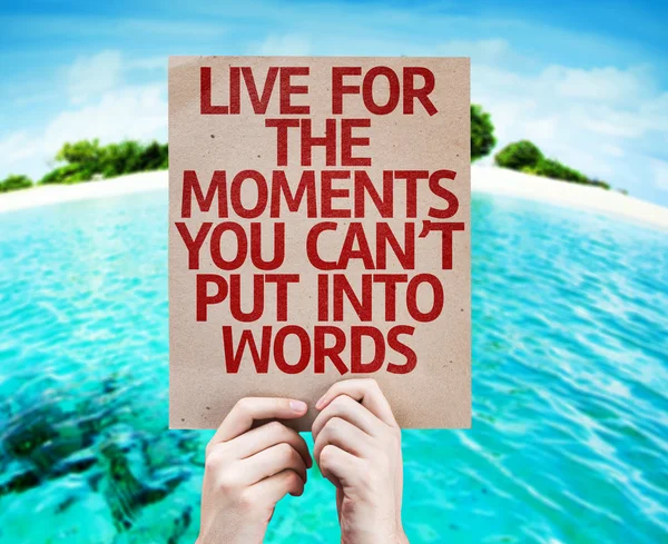 Live for the Moments card