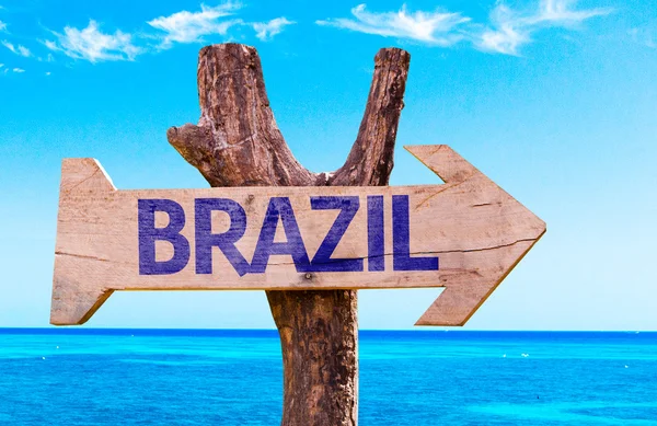 Brazil wooden sign