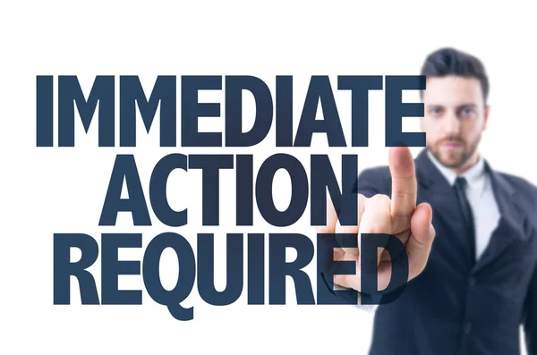 Text: Immediate Action Required