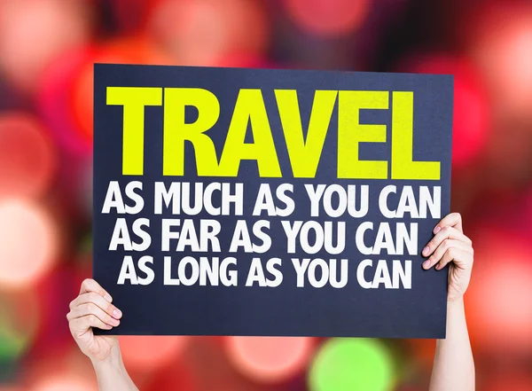 Travel As Much Far Long As You Can card