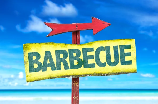 Barbecue text sign