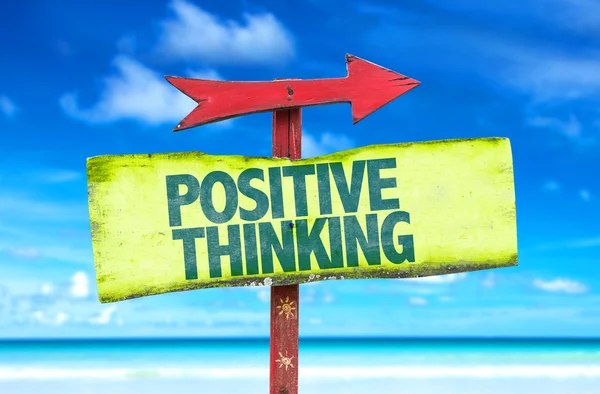 Positive Thinking text sign