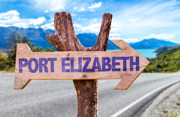 Port Elizabeth wooden sign