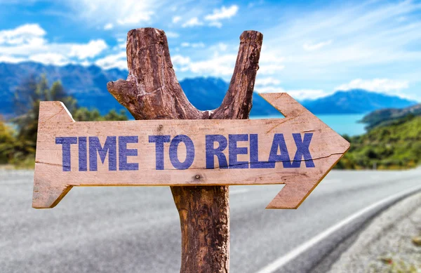 Time to Relax wooden sign