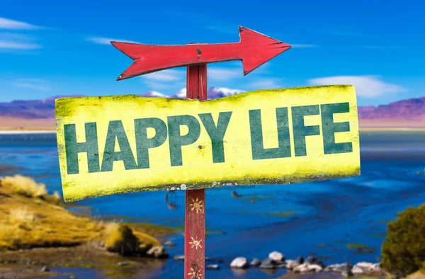 Happy Life sign