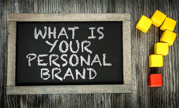 What is Your Personal Brand? on chalkboard
