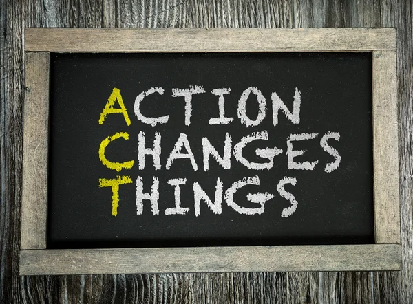 Action Changes Things on chalkboard