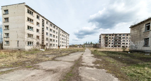 Abandoned ruins of military settlement