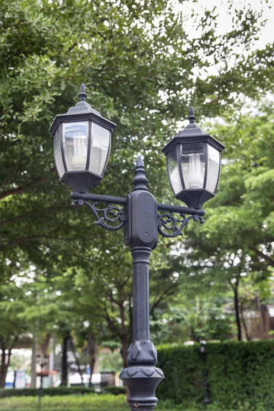 Street lamps in the park